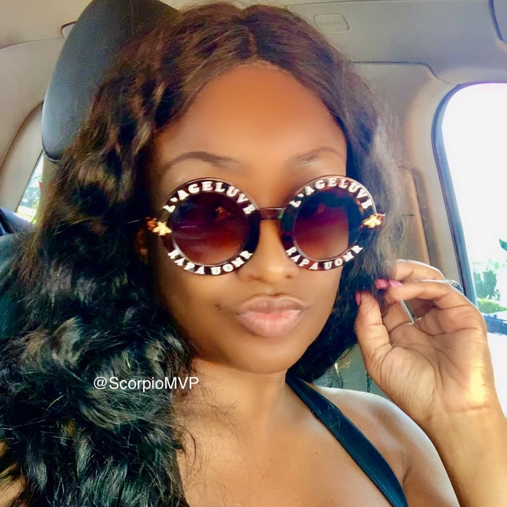 Celebrity Style Round Fashion Trendy SUNNIES-moth - Picture 2 of 4